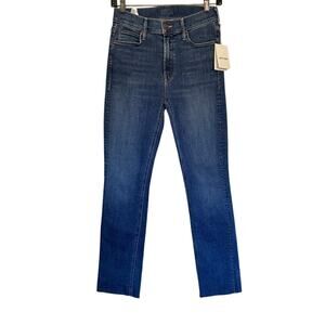 New MOTHER Mid Rise Dazzler Anke Fray Jeans - This Time Next Year
